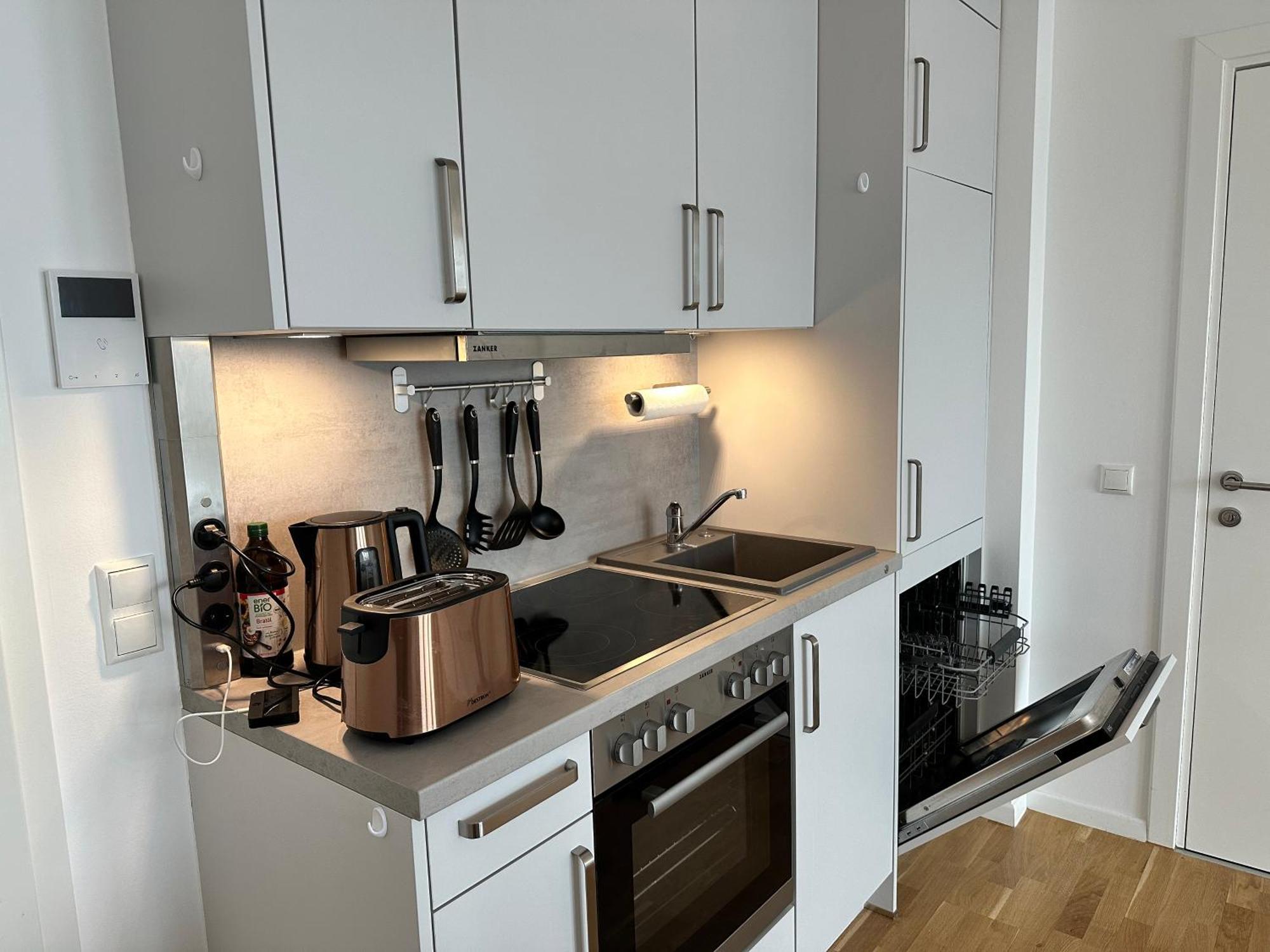 Modernes Apartment I Parkplatz I Terrasse Блумберг Екстериор снимка